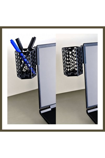 northcity n 3D-Printed Monitor Pen Holder - Hexagonal Laptop Edge Pen Holder ...