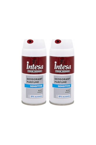 Intesa 2x ΣΥΣΚΕΥΑΣΙΕΣ Ανδρικό Αποσμητικό Sensitive, 150 ml, ήπια εφαρμογή, χω...