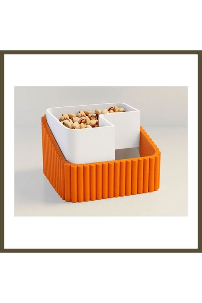 northcity n 3D-Printed Pistachio Bowl - Dual-Chamber Shell Separator Serving ...