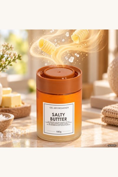 Comerivo Gel odorizant in sticla cu aroma Salty Butter, 180 g, pentru camera ...