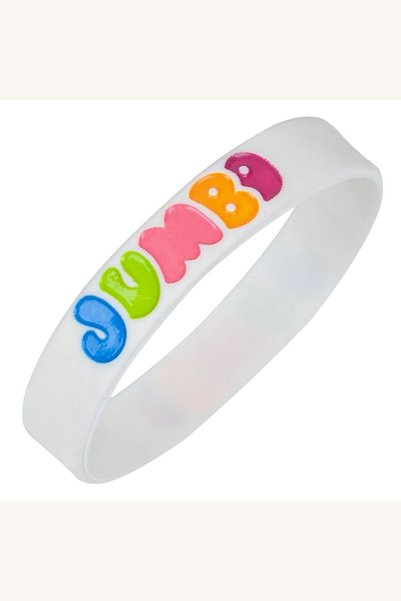 Comerivo Bratara slap din silicon alba, pentru petreceri si accesorii zilnice...