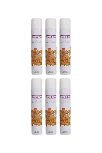 FLEURS D' ES 6x PACHET Fleurs de Paris Blanc Deodorant pentru femei 200 ml