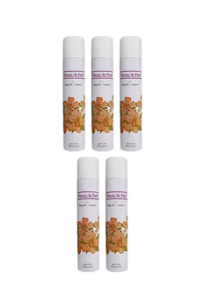 FLEURS D' ES 5x PACHET Fleurs de Paris Blanc Deodorant pentru femei 200 ml