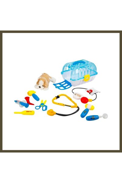 northcity n NessiWorldman Plush Dog Veterinary Set with Bag BX