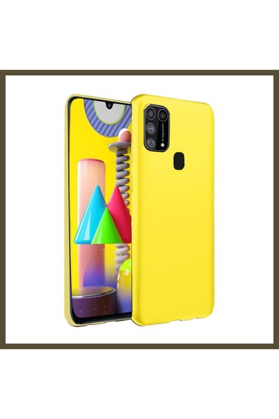 northcity n Samsung Galaxy M31 Case with Velvet-Lined Nano Silicone - Yellow BX