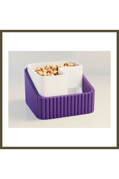 northcity n 3D-Printed Pistachio Bowl - Dual-Chamber Shell Separator Serving ...