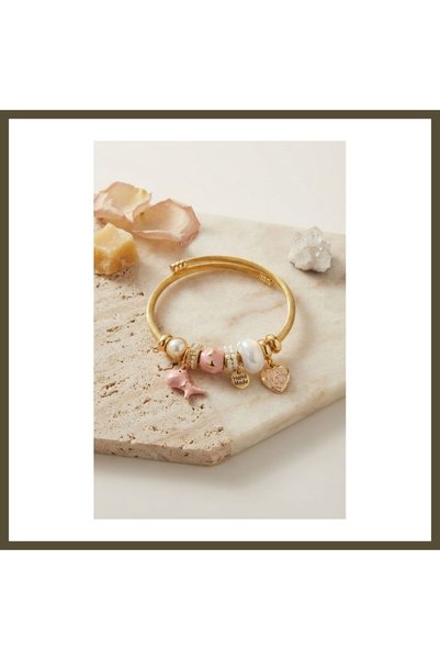 northcity n Trex and Pink Charm Bracelet BX