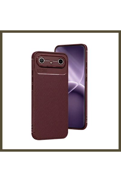 northcity n Tecno Spark Slim 5G Auto Focus Carbon Case - Burgundy BX