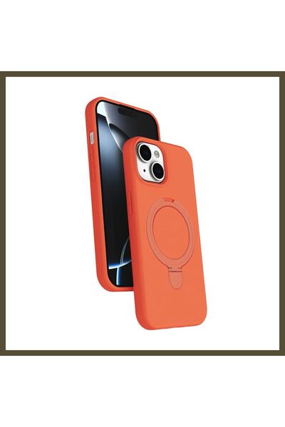 northcity n iPhone 15-Compatible Regal MagSafe Stand Case - Orange BX