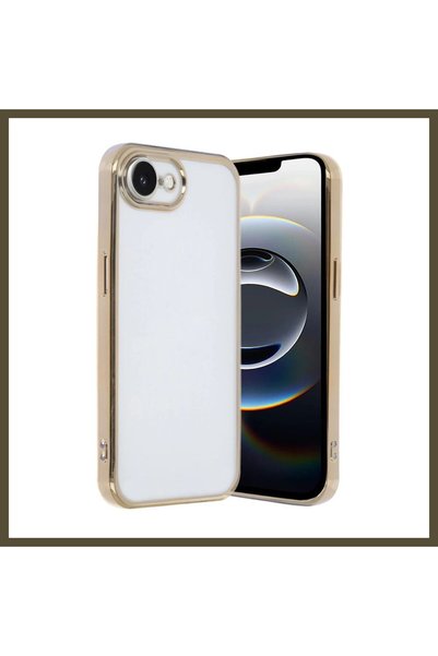 northcity n غطاء سيليكون متوافق مع هاتف iPhone 16E، مع عدسة - لون ذهبي BX.