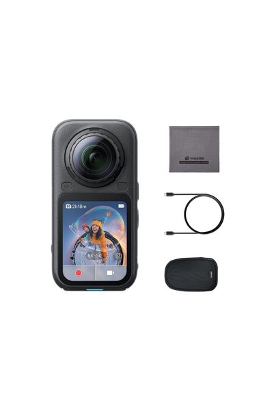 Insta360 X6 Essentials Bundle Black - 8K 360 Camera with 1/1.1'' Sensors