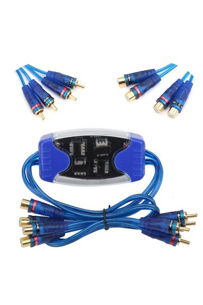 GENERAL 3.54Inch Blue Ground Loop Isolator Line Noise Filter Car Amplifier Fi...