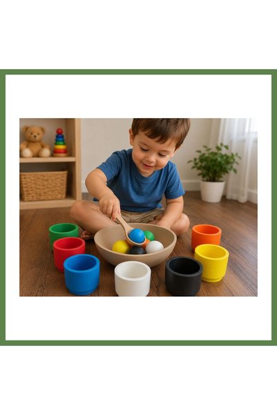 Hobibahçem 3D Printing Color-Matching and Ball-Catching Game - Montessori Edu...