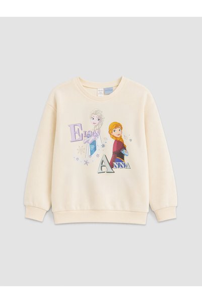 LC Waikiki Alita City Farkıyla Lcw Kids Ecru 3 Thread Yarn Printed Loose & Ba...