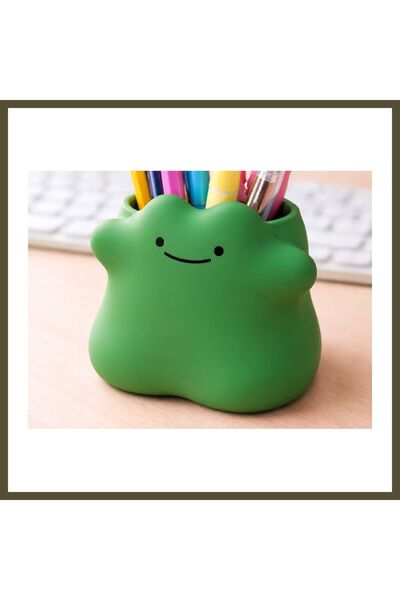 northcity n 3D-Printed Smiling Cloud Pencil Holder - Desktop Organizer - Gree...