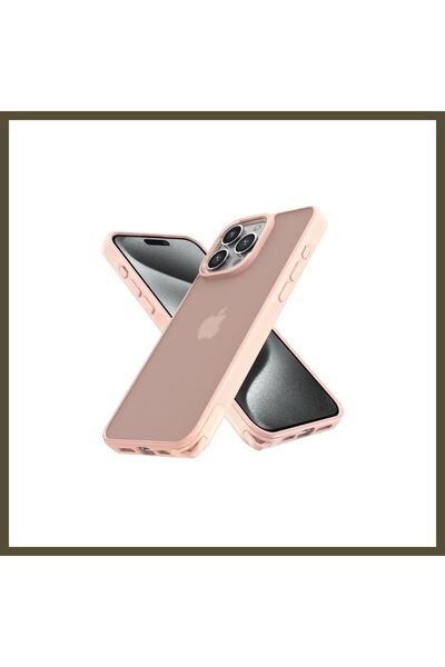northcity n غطاء أنيق متوافق مع هاتف iPhone 15 Pro - لون بودرة BX.