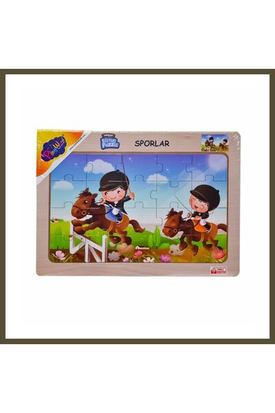 northcity n ONY-85-86-87-88 Wooden Educational Puzzle: Sports - Onyıl BX