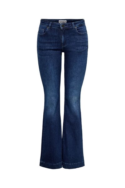 ONLY Schlaghosen-Jeans ONLBLUSH Mittlere Taille Retro-Fit, ausgestellt Jeans