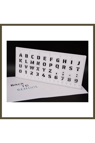 northcity n 3D Printing Alphabet, Numbers, and Ruler Template - Writing and D...