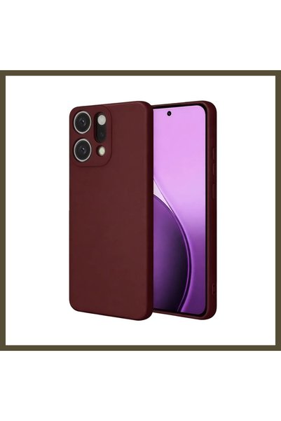 northcity n غطاء سيليكون متوافق مع هاتف Reno 14 - لون خمري BX.
