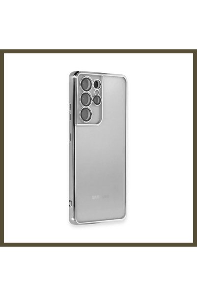 northcity n Samsung Galaxy S21 Ultra Compatible Silicone Case with Lens - Sil...