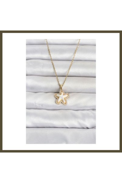 northcity n 316L Stainless Steel Chain, Gold-Colored, Starfish-Design Women's...