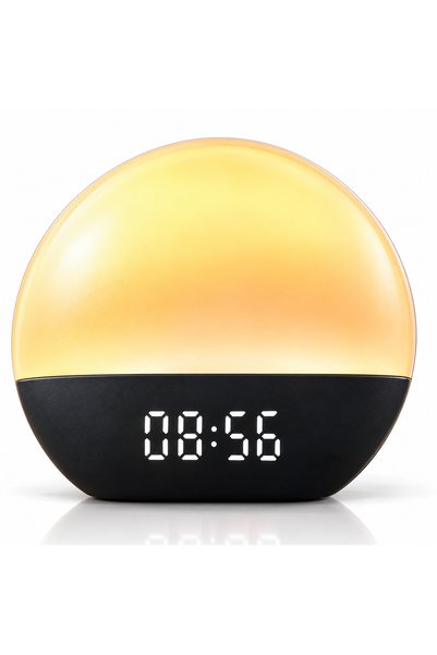 s-Eye Pachet Lampa Desteptatoare Grundig Wake-up Light si Ceas de Perete LED ...