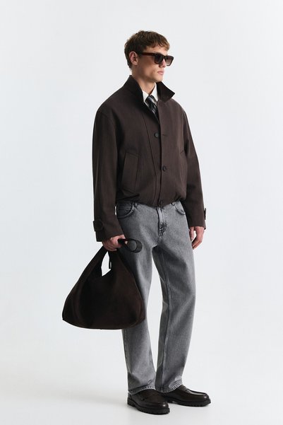 Antioch Lyocell Blended Stand Collar Coat