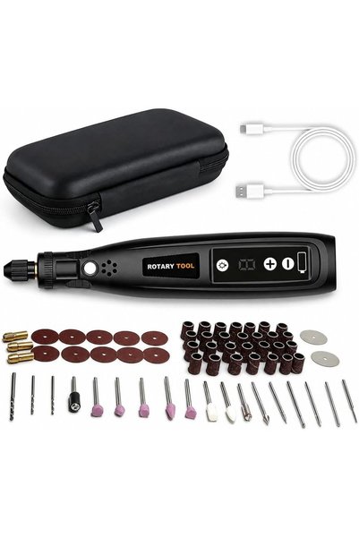 GENERAL Mini Cordless Rotary Tool Kit, 3.7V Multifunctional Electric Tool, 5 ...