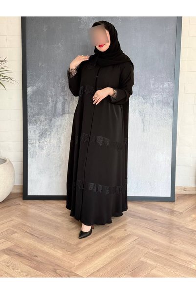 TAJ ALHASHMA Practical Crepe Ferrari Abaya from