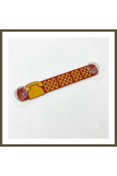 northcity n Car Windshield Phone Holder, Park Tel, Plexiglass, Red and Yellow...
