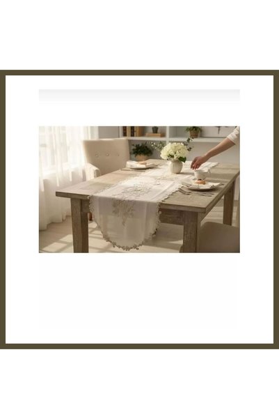 northcity n Table Runner, Simella Table Runner with Glittery, Intricate Desig...