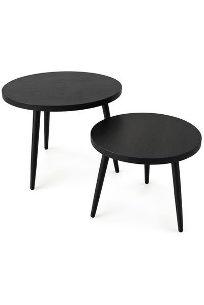 akord Set de 2 măsuțe de cafea TWINO, design modern și minimalist, blaturi ro...
