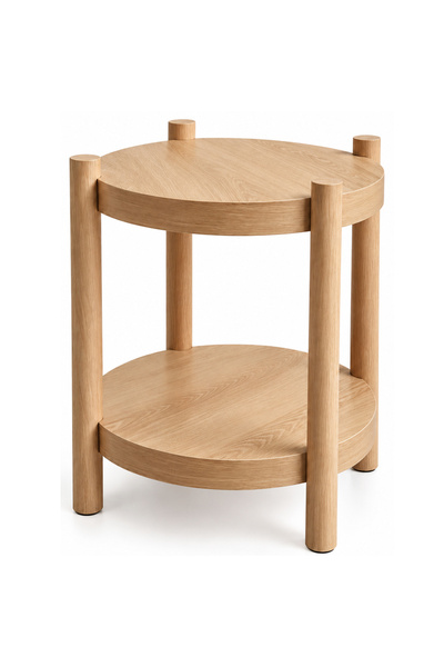 akord Măsuță de cafea TERRA, design modern și minimalist, blat rotund din MDF...