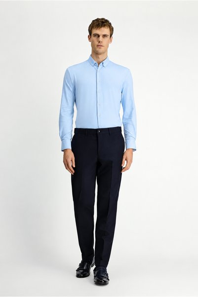 Kiğılı Techno-Line Long Sleeve Regular Fit Lycra Buttoned Collar Shirt