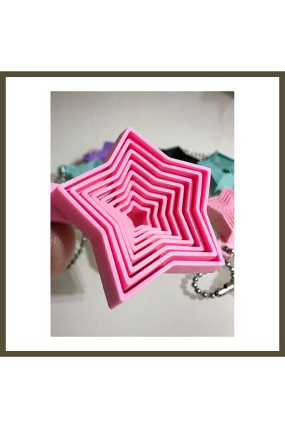 northcity n 3D-Printed Star Fidget Keychain—Movable Toy and Bag Accessory—Pin...