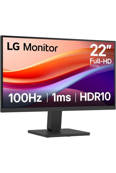 LG شاشة 22U401A-B مقاس 22 بوصة، بدقة Full HD 1080p، بمعدل تحديث 100 هرتز، ووق...