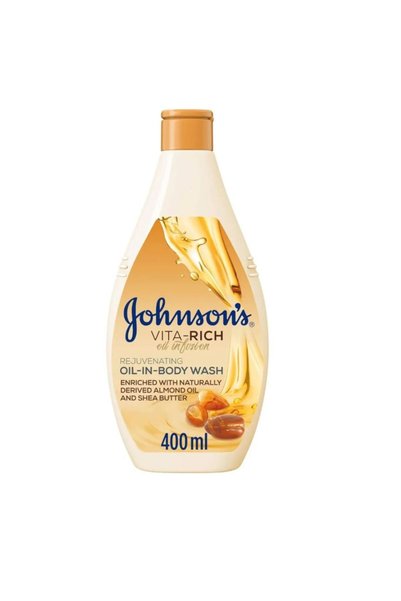Johnson's فيتا-ريتش، منتج مُجدِّد للبشرة، غني بزيت اللوز المستخلص من مصادر طب...