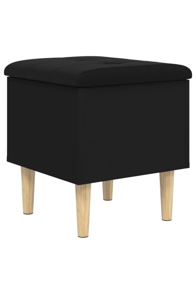 vidaxl Bancă de pantofi, negru, 42x42x46 cm, lemn prelucrat