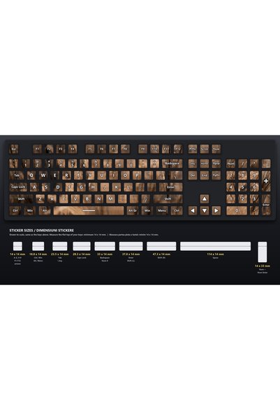 OEM Stickere Tastatura Temei Pai de Grau, Design Continuu Imagine Completa, F...