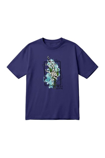 barsdepo Unisex Oversized T-Shirt with Floral Print