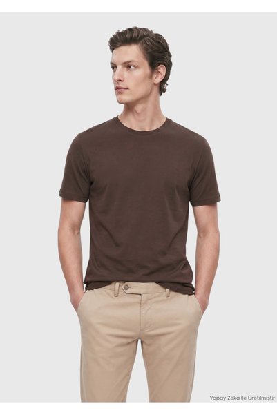 Ramsey Plum Solid 100% Cotton T-Shirt
