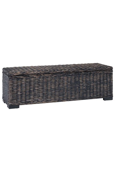 vidaxl Cutie de depozitare Negru 110 x 35 x 35 cm