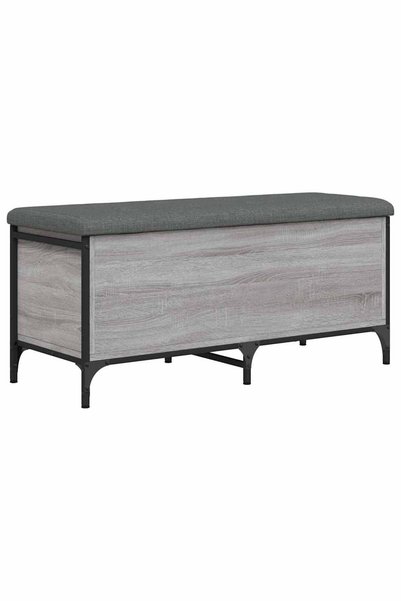vidaxl Bancă de depozitare, gri sonoma, 102x42x45 cm, lemn prelucrat