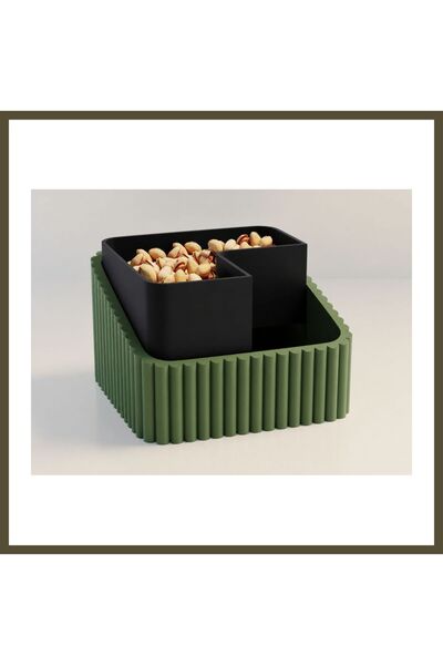 northcity n 3D-Printed Pistachio Bowl - Dual-Chamber Shell Separator Serving ...