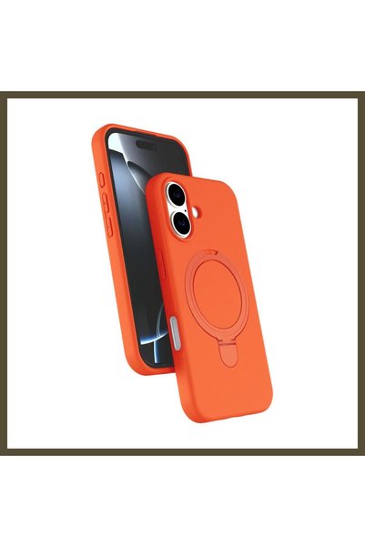 northcity n iPhone 16-Compatible Regal MagSafe Stand Case - Orange BX