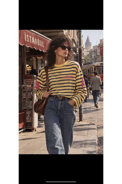Marka Giyim Striped basic sweet