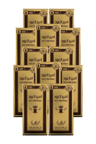 MANASIK 12 قطعة Ameer Al Oud Attar Roll 20 مل