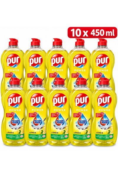 Pür Σετ 10x 450 ml απορρυπαντικού πιάτων με λεμονόδεσμο