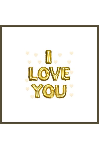 northcity n "I Love You" Foil Balloon, Gold, 35 CM BX